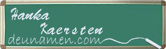 Hanka Kaersten Visitenkarte